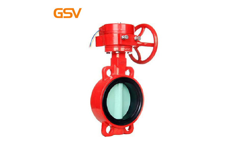 Special butterfly valve for fire fighting
