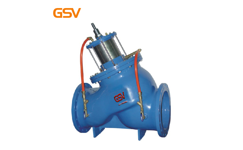 Piston type water pump control valve