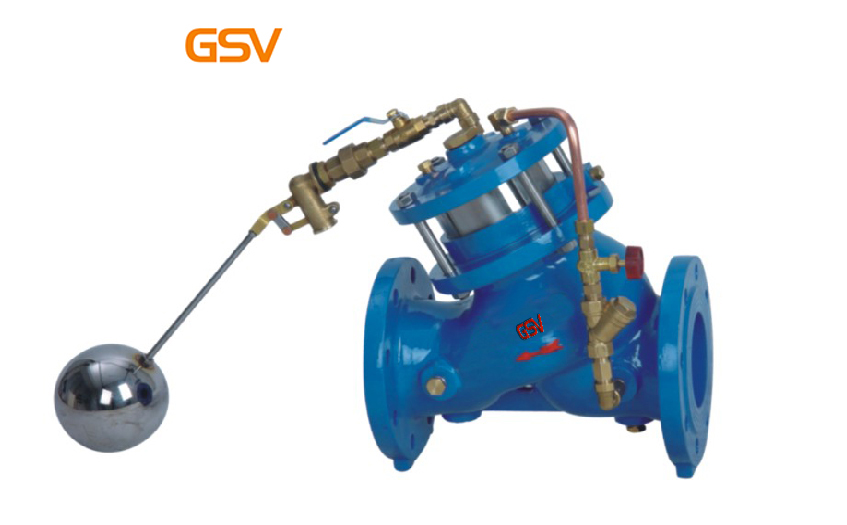 Piston floating ball water pump control valve