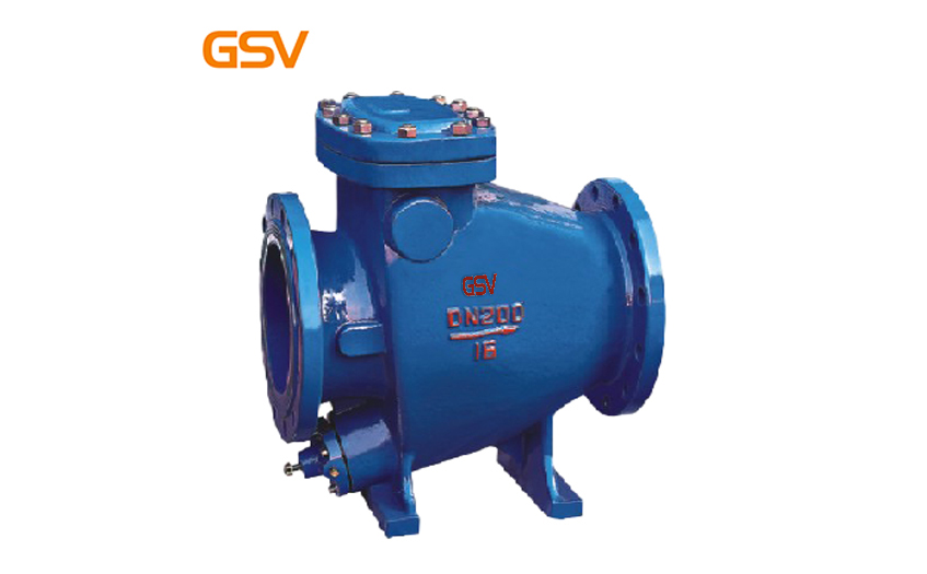 Slow closed check valve